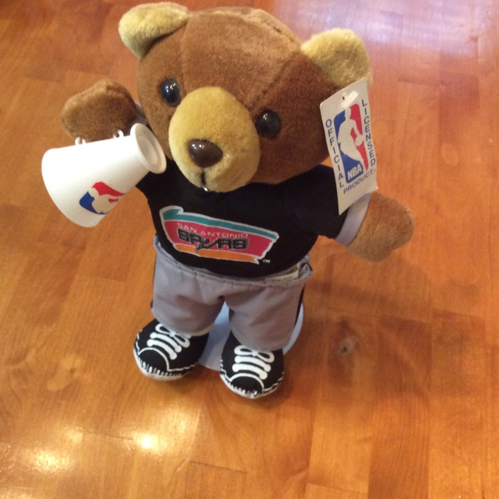 VTG 1994 San Antonio Spurs teddy bear promotional
